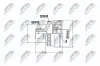 Gelenksatz, Antriebswelle radseitig NTY NPZ-AU-046