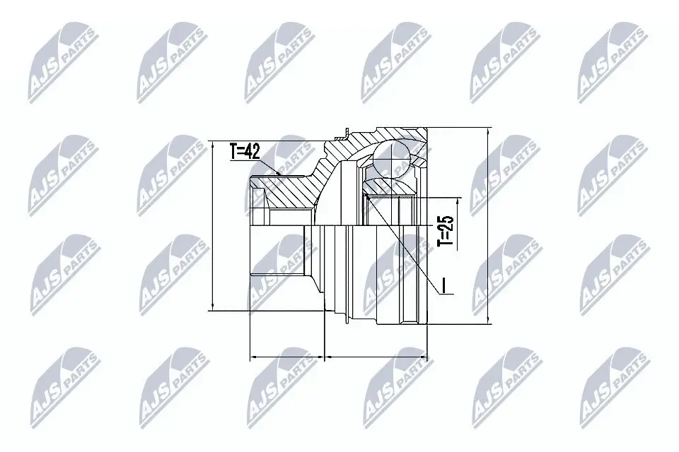 Gelenksatz, Antriebswelle NTY NPZ-AU-055