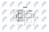 Gelenksatz, Antriebswelle radseitig Hinterachse NTY NPZ-BM-007 Bild Gelenksatz, Antriebswelle radseitig Hinterachse NTY NPZ-BM-007