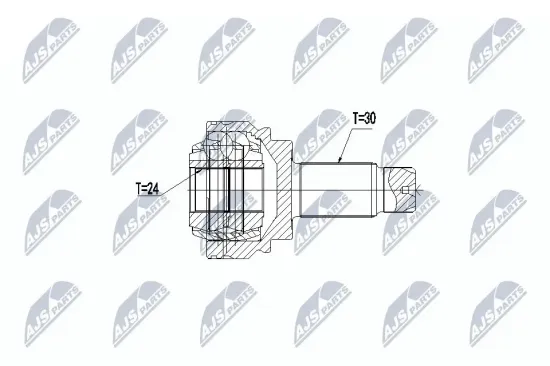 Gelenksatz, Antriebswelle radseitig Hinterachse NTY NPZ-BM-012 Bild Gelenksatz, Antriebswelle radseitig Hinterachse NTY NPZ-BM-012