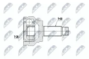 Gelenksatz, Antriebswelle Hinterachse links Hinterachse rechts NTY NPZ-BM-016