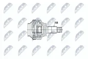 Gelenksatz, Antriebswelle NTY NPZ-BM-017