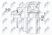 Gelenksatz, Antriebswelle NTY NPZ-BM-021