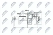 Gelenksatz, Antriebswelle radseitig NTY NPZ-CH-008