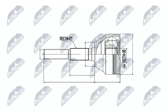 Gelenksatz, Antriebswelle radseitig NTY NPZ-CH-011 Bild Gelenksatz, Antriebswelle radseitig NTY NPZ-CH-011