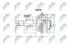 Gelenksatz, Antriebswelle radseitig NTY NPZ-CH-013