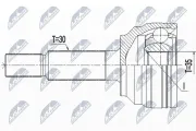 Gelenksatz, Antriebswelle Vorderachse NTY NPZ-CH-033