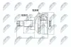 Gelenksatz, Antriebswelle radseitig NTY NPZ-CT-004