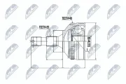 Gelenksatz, Antriebswelle radseitig NTY NPZ-CT-007