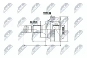 Gelenksatz, Antriebswelle NTY NPZ-CT-008