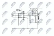 Gelenksatz, Antriebswelle NTY NPZ-CT-011