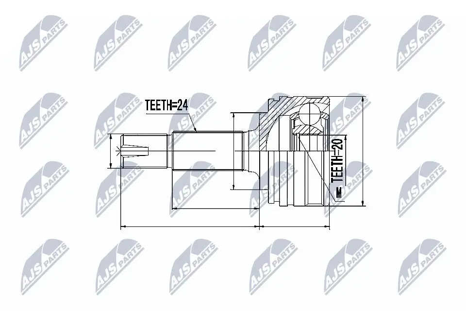 Gelenksatz, Antriebswelle NTY NPZ-CT-012