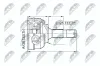 Gelenksatz, Antriebswelle Vorderachse rechts Vorderachse links NTY NPZ-CT-020 Bild Gelenksatz, Antriebswelle Vorderachse rechts Vorderachse links NTY NPZ-CT-020