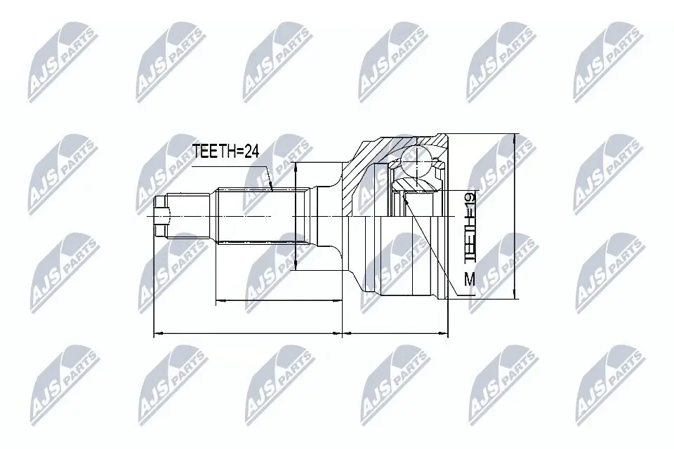 Gelenksatz, Antriebswelle NTY NPZ-DA-012