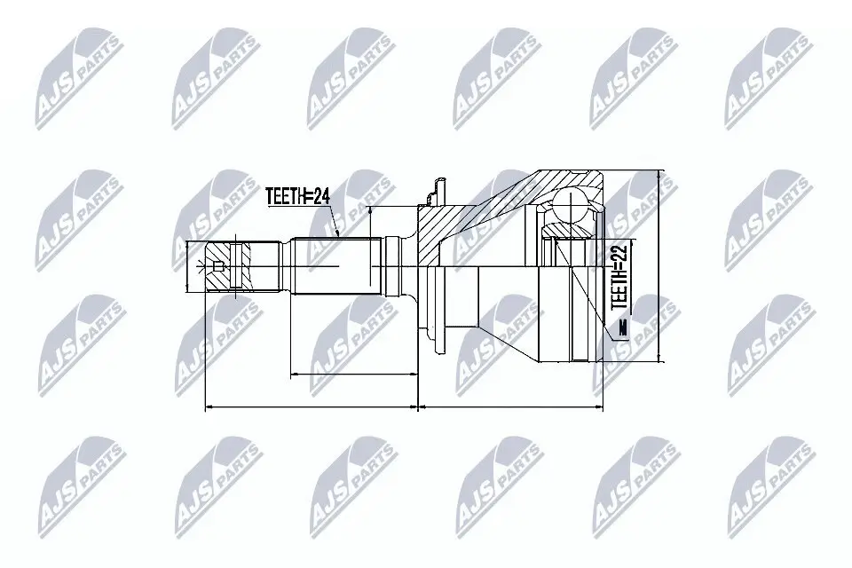 Gelenksatz, Antriebswelle radseitig NTY NPZ-DA-013