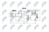 Gelenksatz, Antriebswelle Vorderachse NTY NPZ-DA-015 Bild Gelenksatz, Antriebswelle Vorderachse NTY NPZ-DA-015