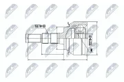 Gelenksatz, Antriebswelle Vorderachse links Vorderachse rechts NTY NPZ-DW-008