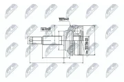 Gelenksatz, Antriebswelle radseitig NTY NPZ-DW-021