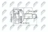 Gelenksatz, Antriebswelle Vorderachse radseitig NTY NPZ-DW-028