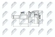 Gelenksatz, Antriebswelle radseitig NTY NPZ-FR-002