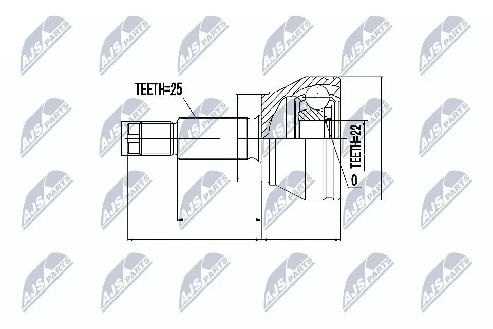 Gelenksatz, Antriebswelle NTY NPZ-FR-006