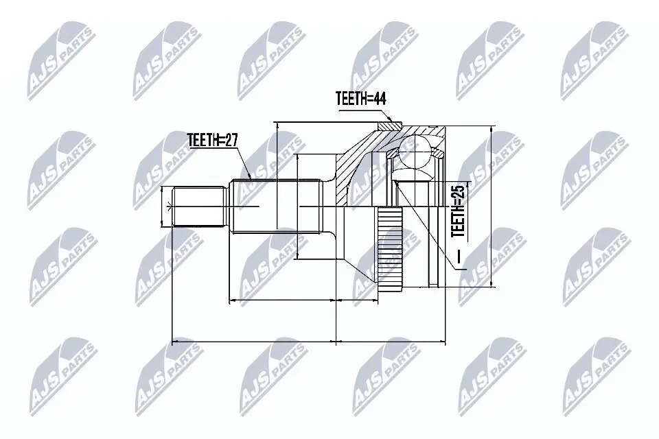 Gelenksatz, Antriebswelle NTY NPZ-FR-008