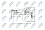 Gelenksatz, Antriebswelle Vorderachse rechts Vorderachse links NTY NPZ-FR-016