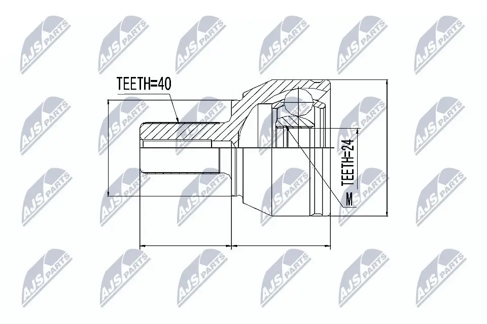 Gelenksatz, Antriebswelle NTY NPZ-FR-021