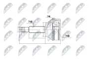 Gelenksatz, Antriebswelle NTY NPZ-FR-033