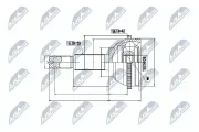 Gelenksatz, Antriebswelle NTY NPZ-FR-037