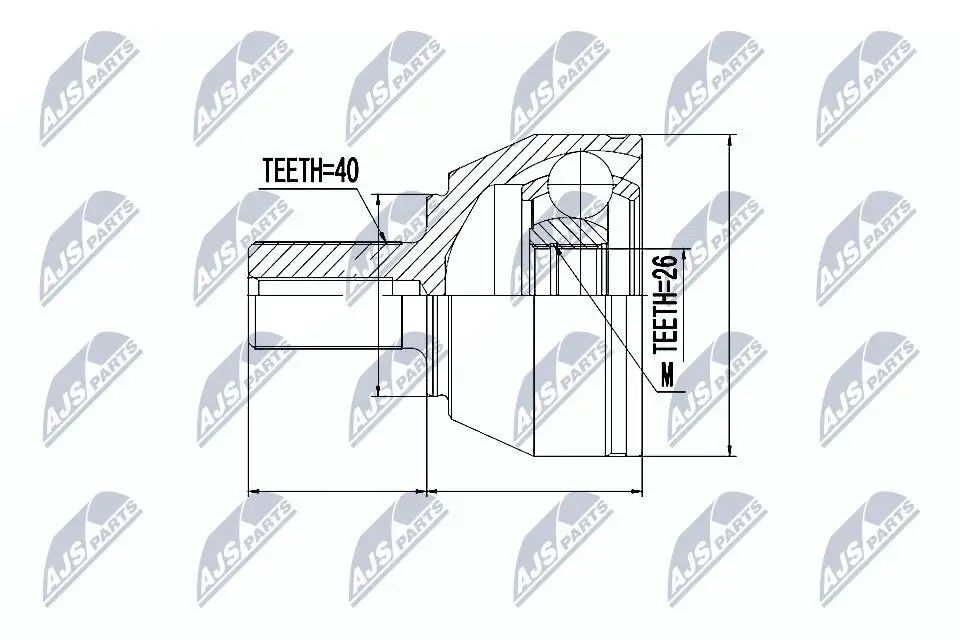 Gelenksatz, Antriebswelle NTY NPZ-FR-040