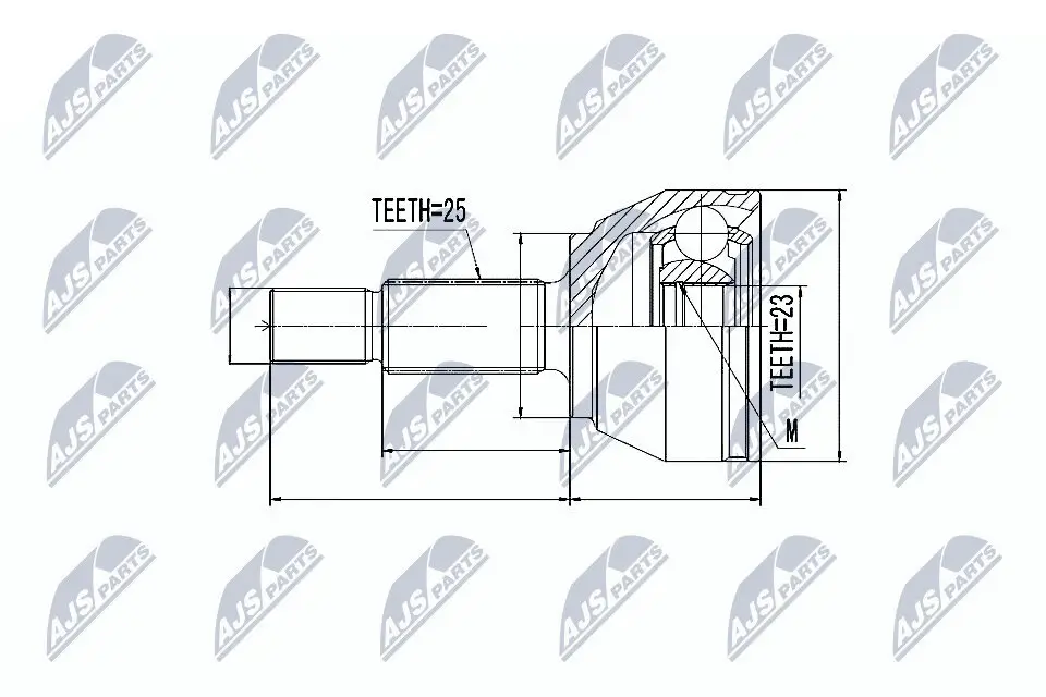 Gelenksatz, Antriebswelle NTY NPZ-FR-043