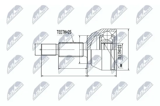 Gelenksatz, Antriebswelle NTY NPZ-FR-043 Bild Gelenksatz, Antriebswelle NTY NPZ-FR-043