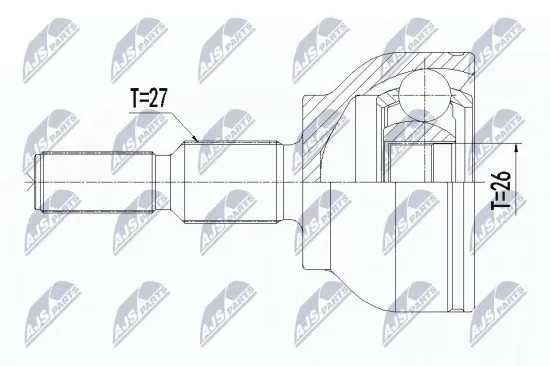 Gelenksatz, Antriebswelle Vorderachse links Vorderachse rechts NTY NPZ-FR-044 Bild Gelenksatz, Antriebswelle Vorderachse links Vorderachse rechts NTY NPZ-FR-044