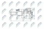 Gelenksatz, Antriebswelle NTY NPZ-FR-050