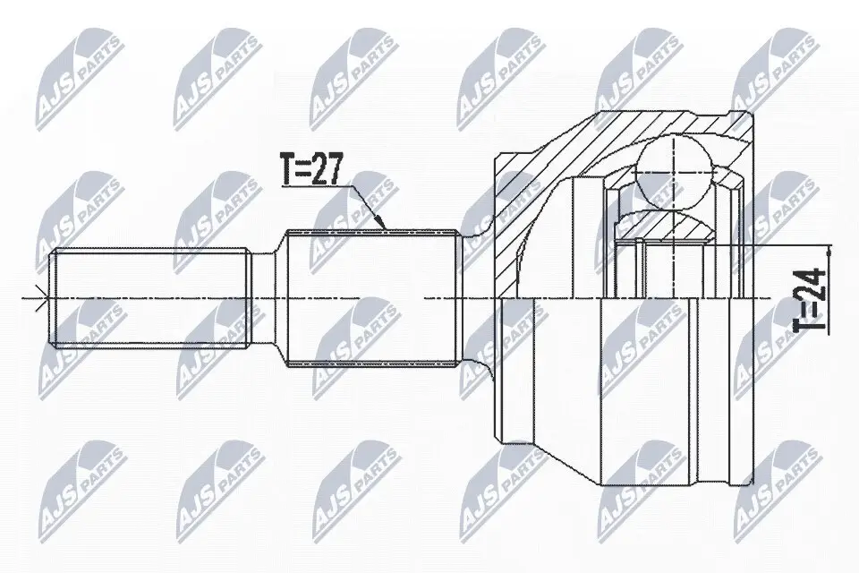 Gelenksatz, Antriebswelle NTY NPZ-FR-057