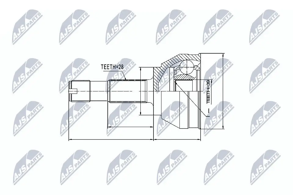 Gelenksatz, Antriebswelle NTY NPZ-FT-019