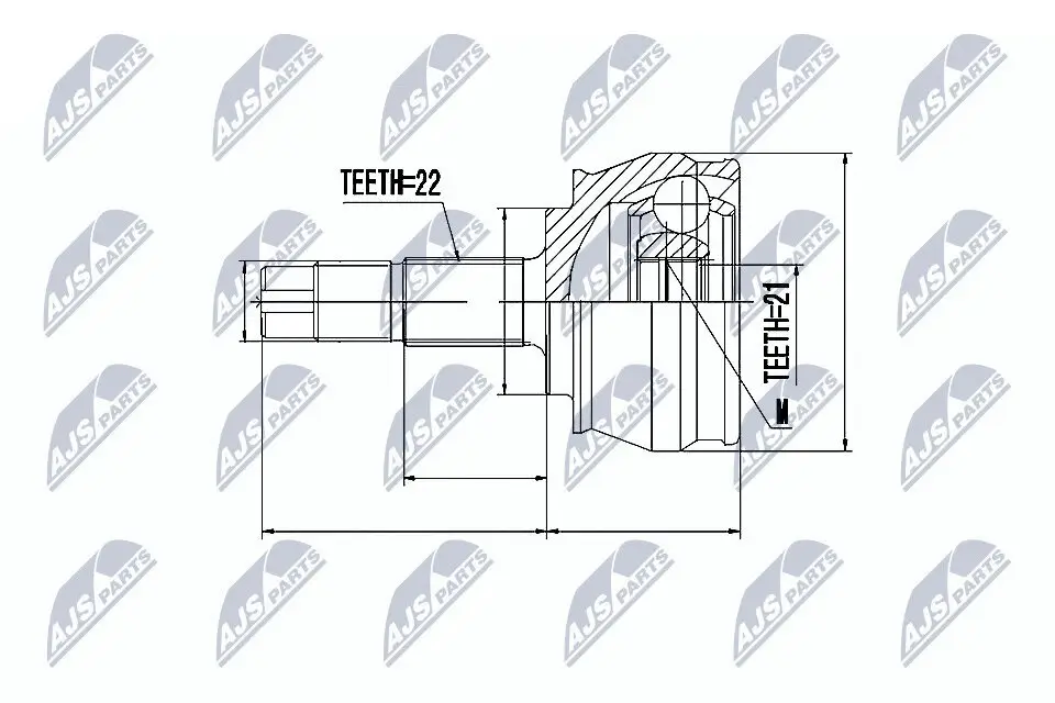 Gelenksatz, Antriebswelle NTY NPZ-FT-023