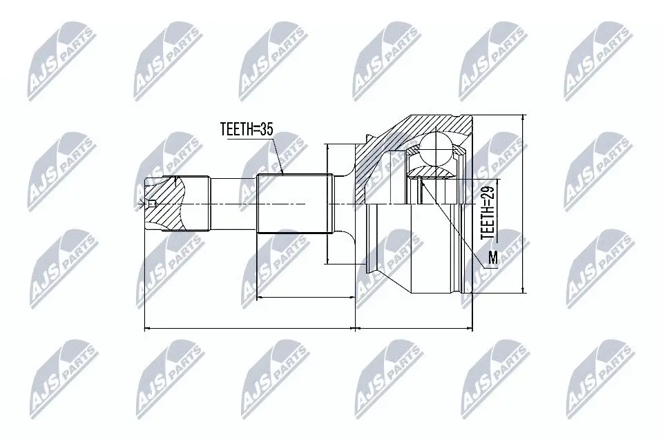 Gelenksatz, Antriebswelle NTY NPZ-FT-038