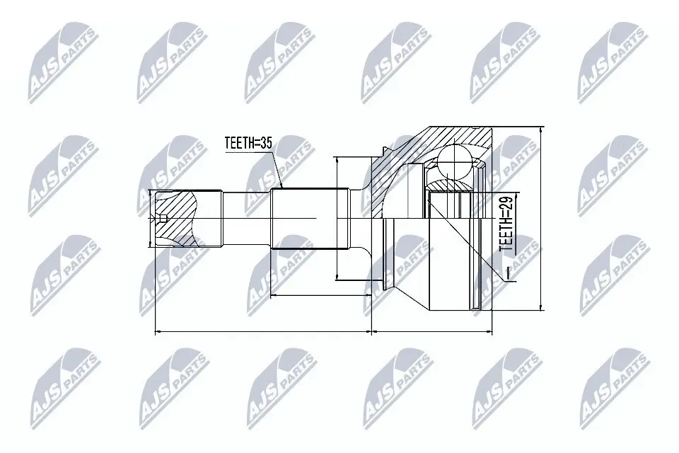 Gelenksatz, Antriebswelle NTY NPZ-FT-055