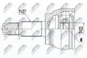 Gelenksatz, Antriebswelle Vorderachse Vorderachse links Vorderachse rechts NTY NPZ-FT-057