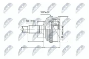 Gelenksatz, Antriebswelle NTY NPZ-HD-022