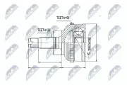 Gelenksatz, Antriebswelle Vorderachse links Vorderachse rechts NTY NPZ-HD-031
