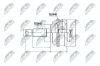 Gelenksatz, Antriebswelle radseitig NTY NPZ-HD-032 Bild Gelenksatz, Antriebswelle radseitig NTY NPZ-HD-032