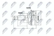 Gelenksatz, Antriebswelle radseitig NTY NPZ-HD-032