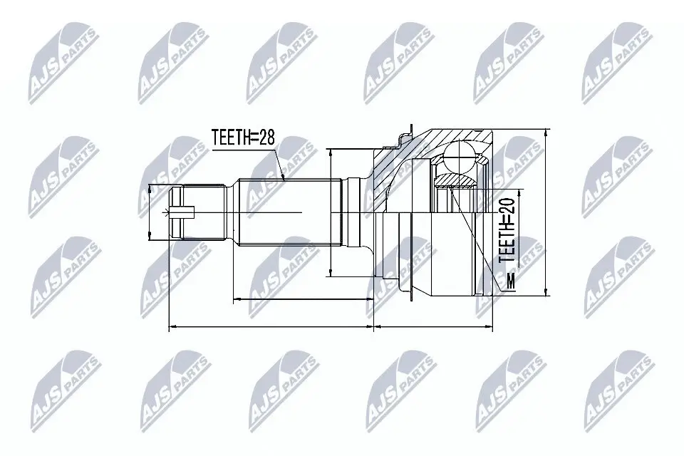 Gelenksatz, Antriebswelle NTY NPZ-HD-047