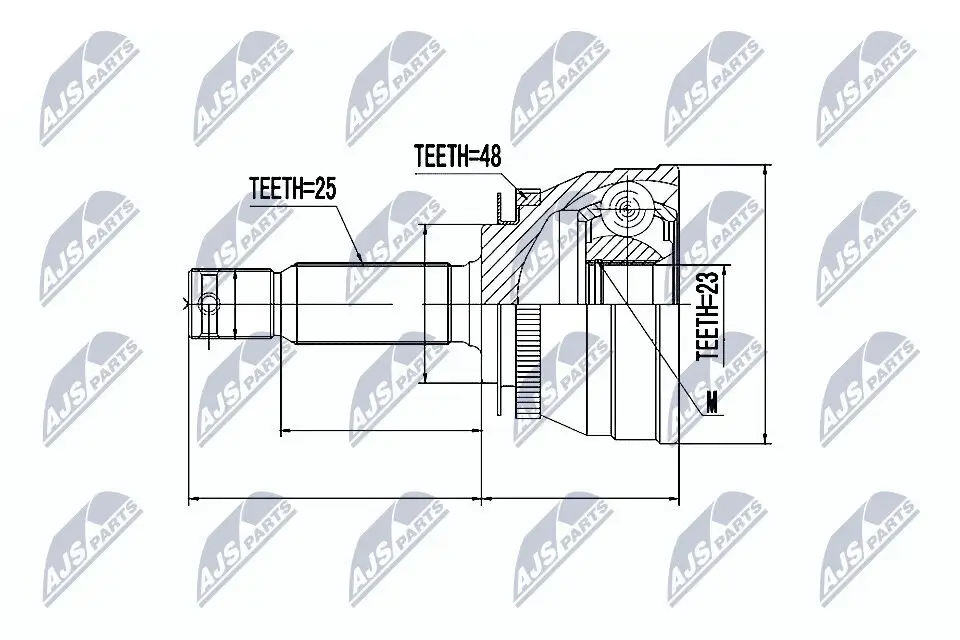 Gelenksatz, Antriebswelle NTY NPZ-HY-503