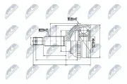 Gelenksatz, Antriebswelle NTY NPZ-HY-509