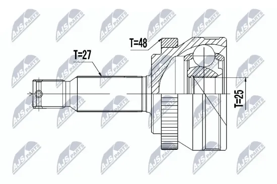 Gelenksatz, Antriebswelle NTY NPZ-HY-517 Bild Gelenksatz, Antriebswelle NTY NPZ-HY-517