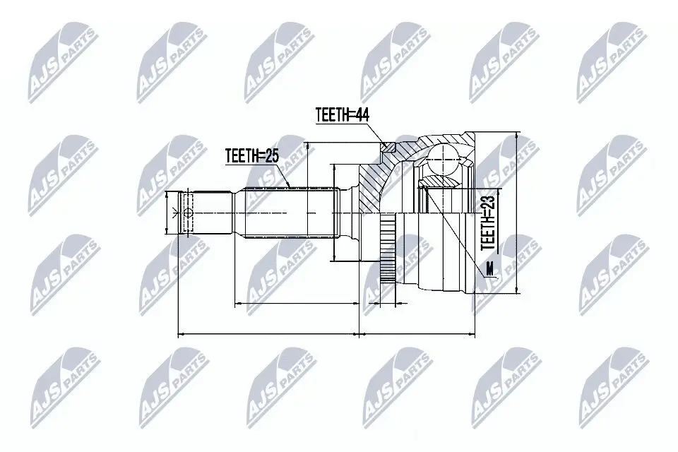 Gelenksatz, Antriebswelle NTY NPZ-HY-533